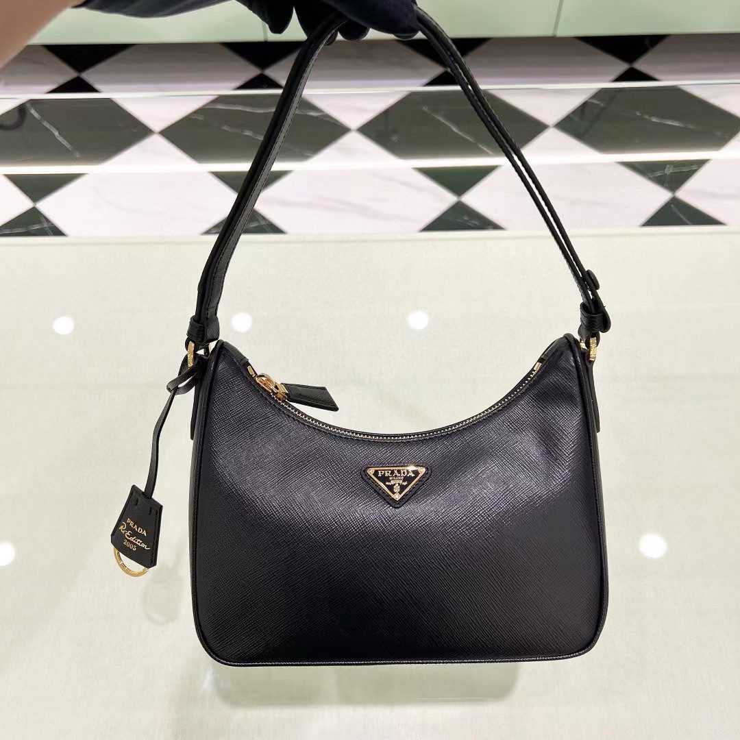 Prada Re-Edition Saffiano Leather Mini Bag 1BC204 view 9