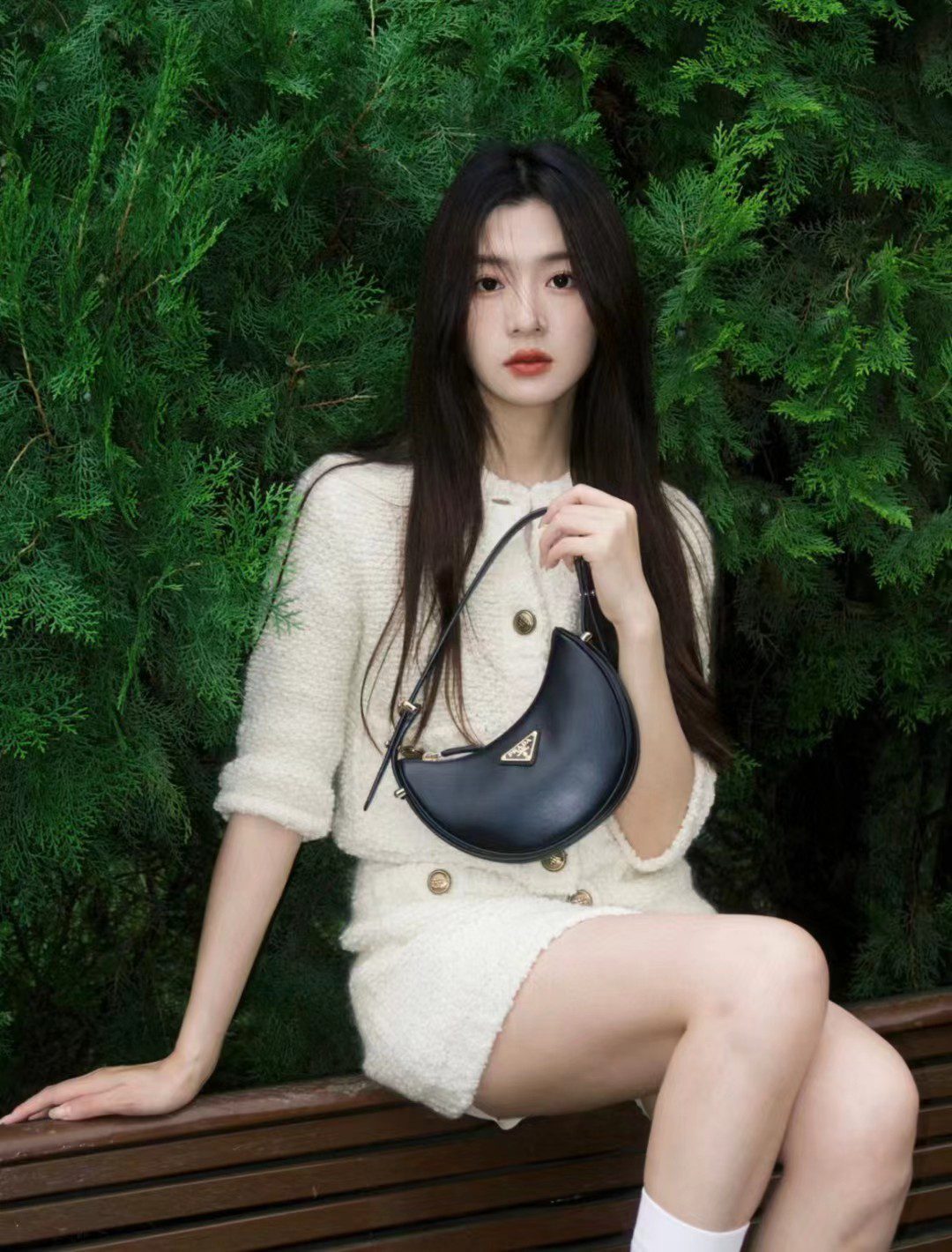 Prada Arque Leather Mini Shoulder Bag 1BC199 view 26