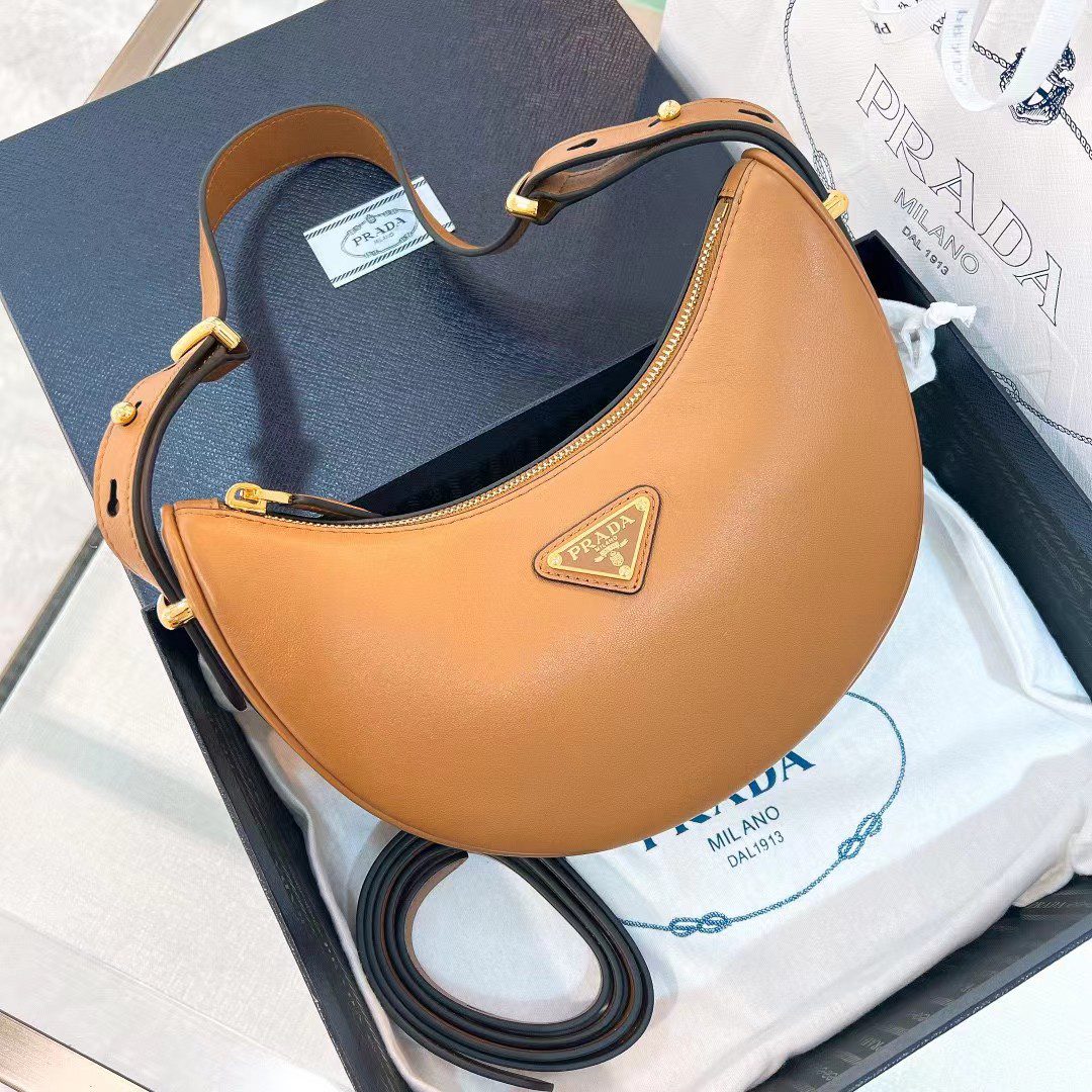 Prada Arque Leather Shoulder Bag 1BC194 view 1