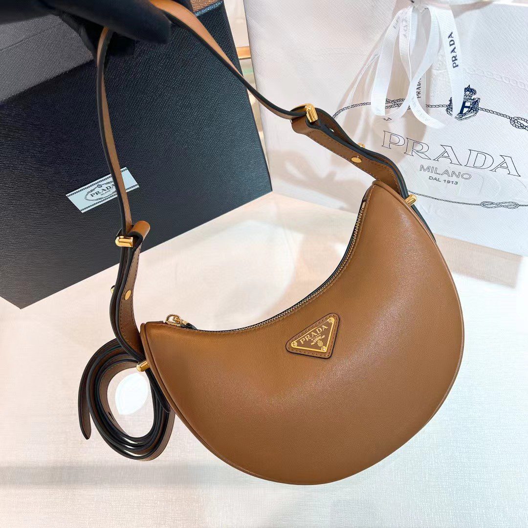 Prada Arque Leather Shoulder Bag 1BC194 view 24
