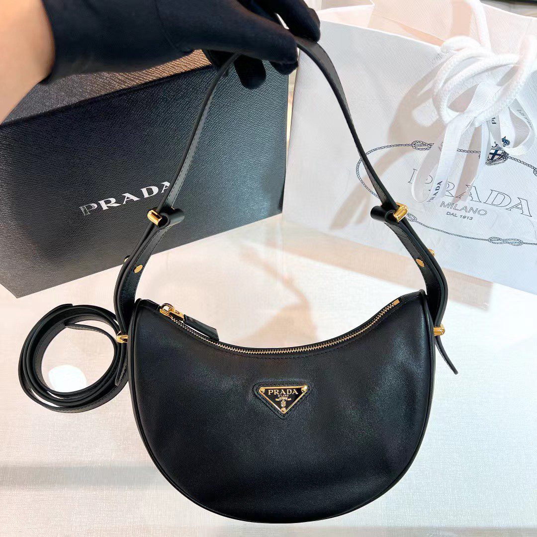 Prada Arque Leather Shoulder Bag 1BC194 view 3