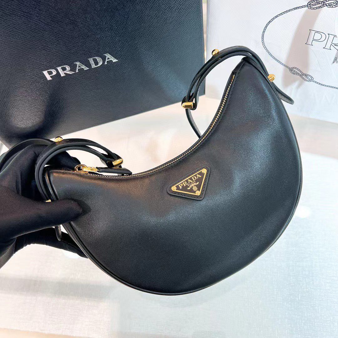 Prada Arque Leather Shoulder Bag 1BC194 view 4