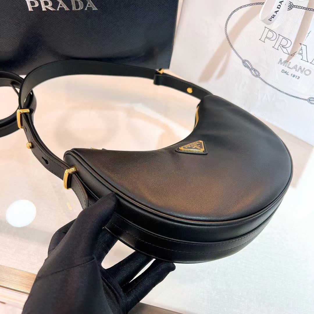 Prada Arque Leather Shoulder Bag 1BC194 view 8