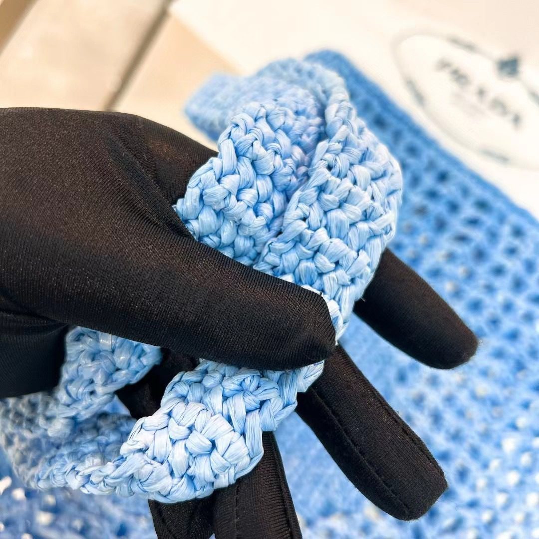 Prada Crochet Tote Bag 1BG393 view 5