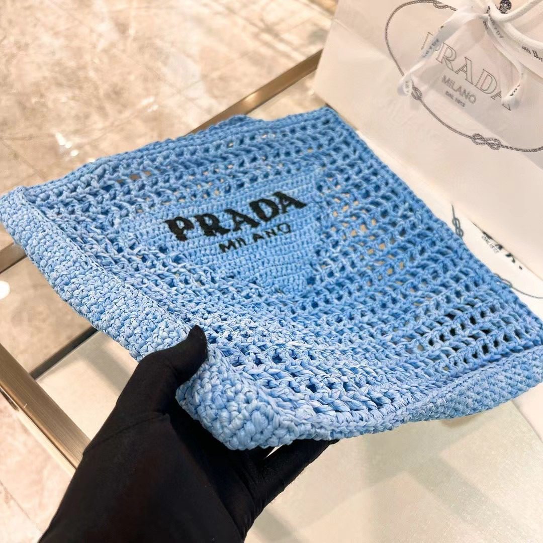Prada Crochet Tote Bag 1BG393 view 7