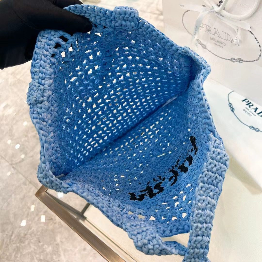Prada Crochet Tote Bag 1BG393 view 8