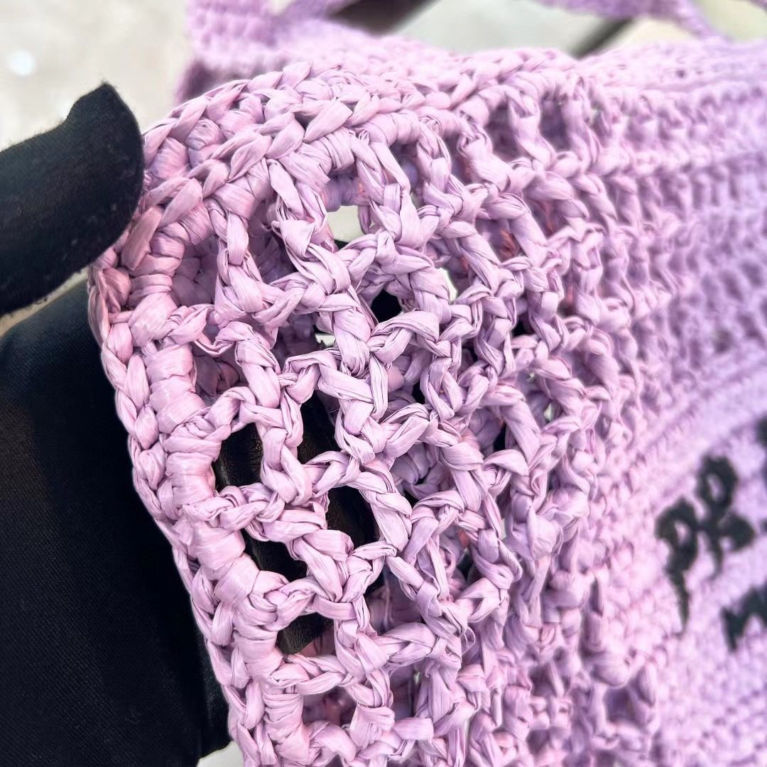 Prada Crochet Tote Bag 1BG393 view 7