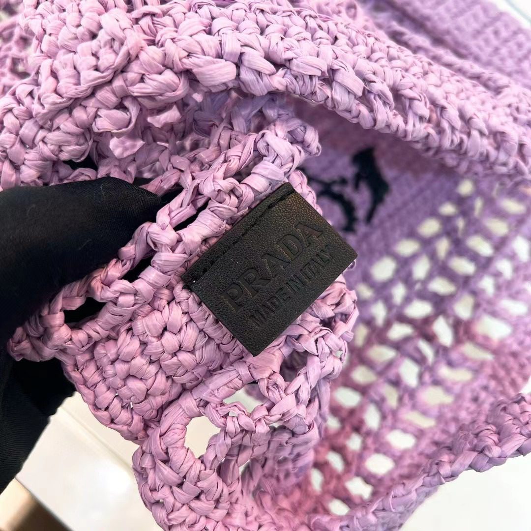 Prada Crochet Tote Bag 1BG393 view 9