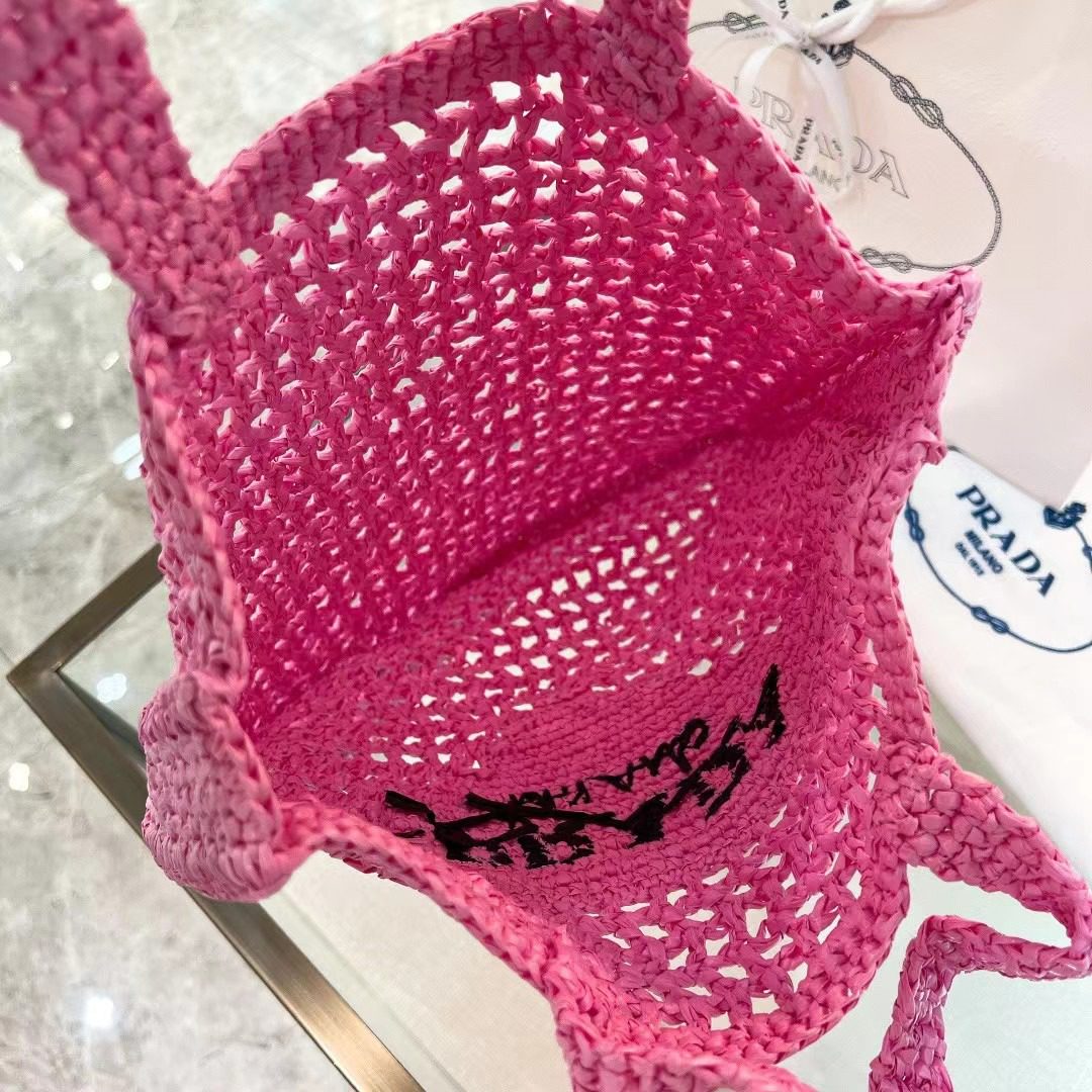 Prada Crochet Tote Bag 1BG393 view 8