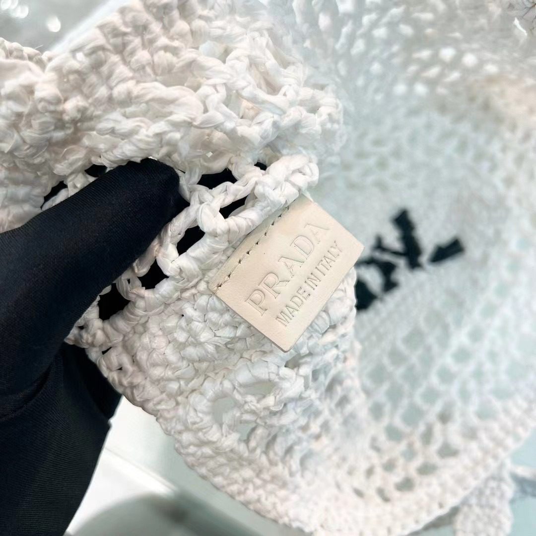 Prada Crochet Tote Bag 1BG393 view 9