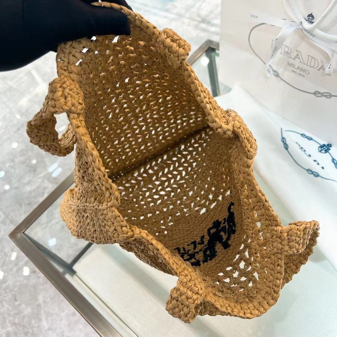 Prada Crochet Tote Bag 1BG393 view 8