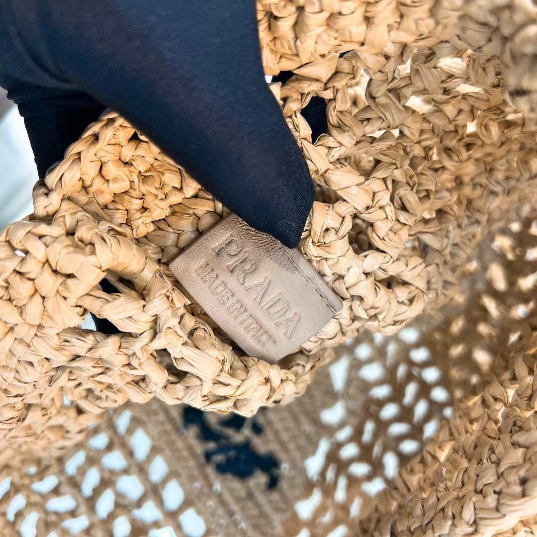 Prada Crochet Tote Bag 1BG393 view 9