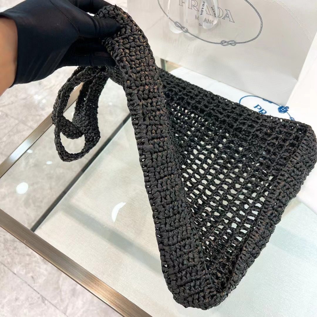 Prada Crochet Tote Bag 1BG393 view 4