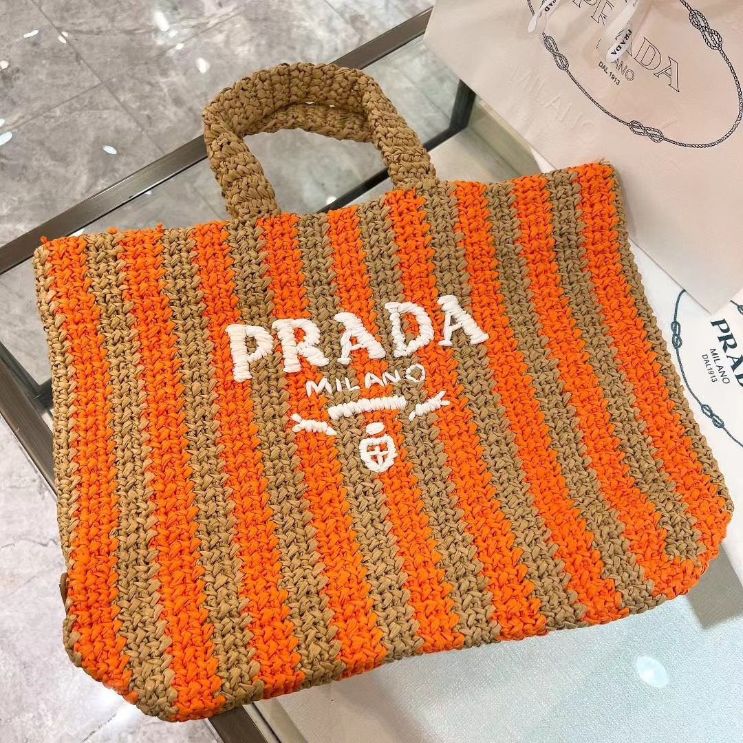 Prada Crochet Tote Bag 1BG392 view 1