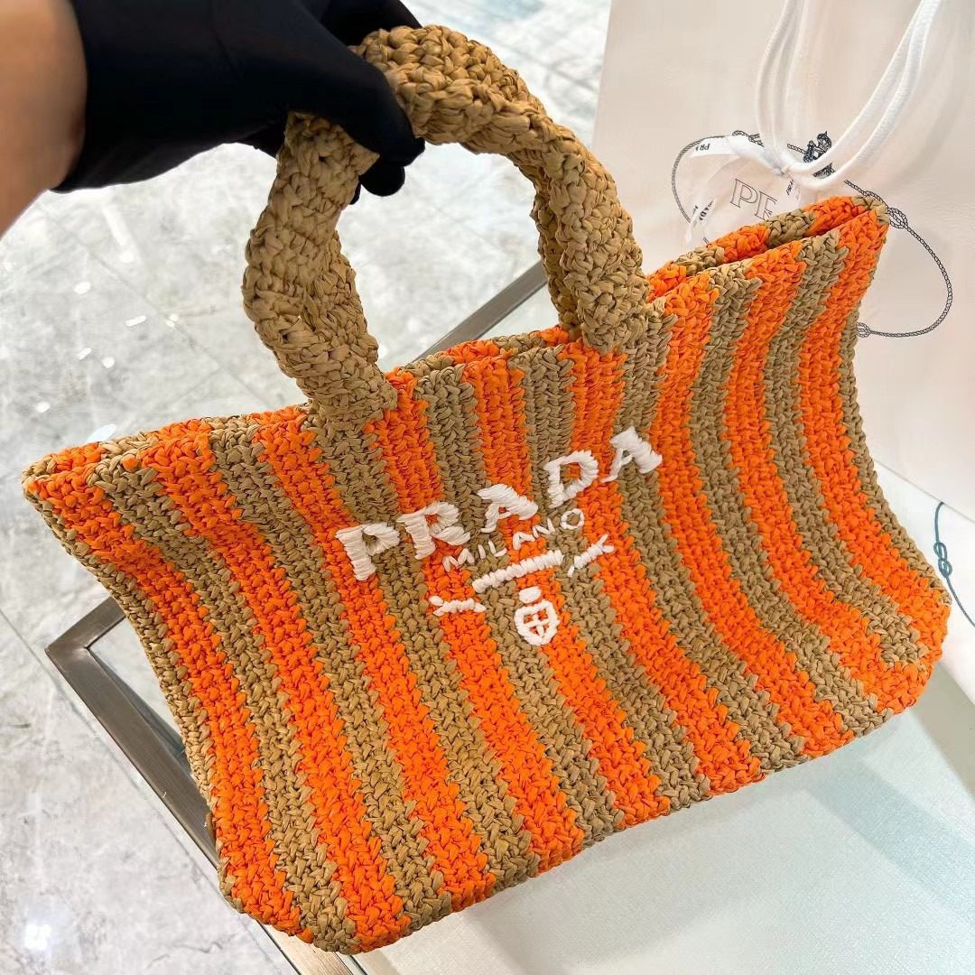Prada Crochet Tote Bag 1BG392 view 2