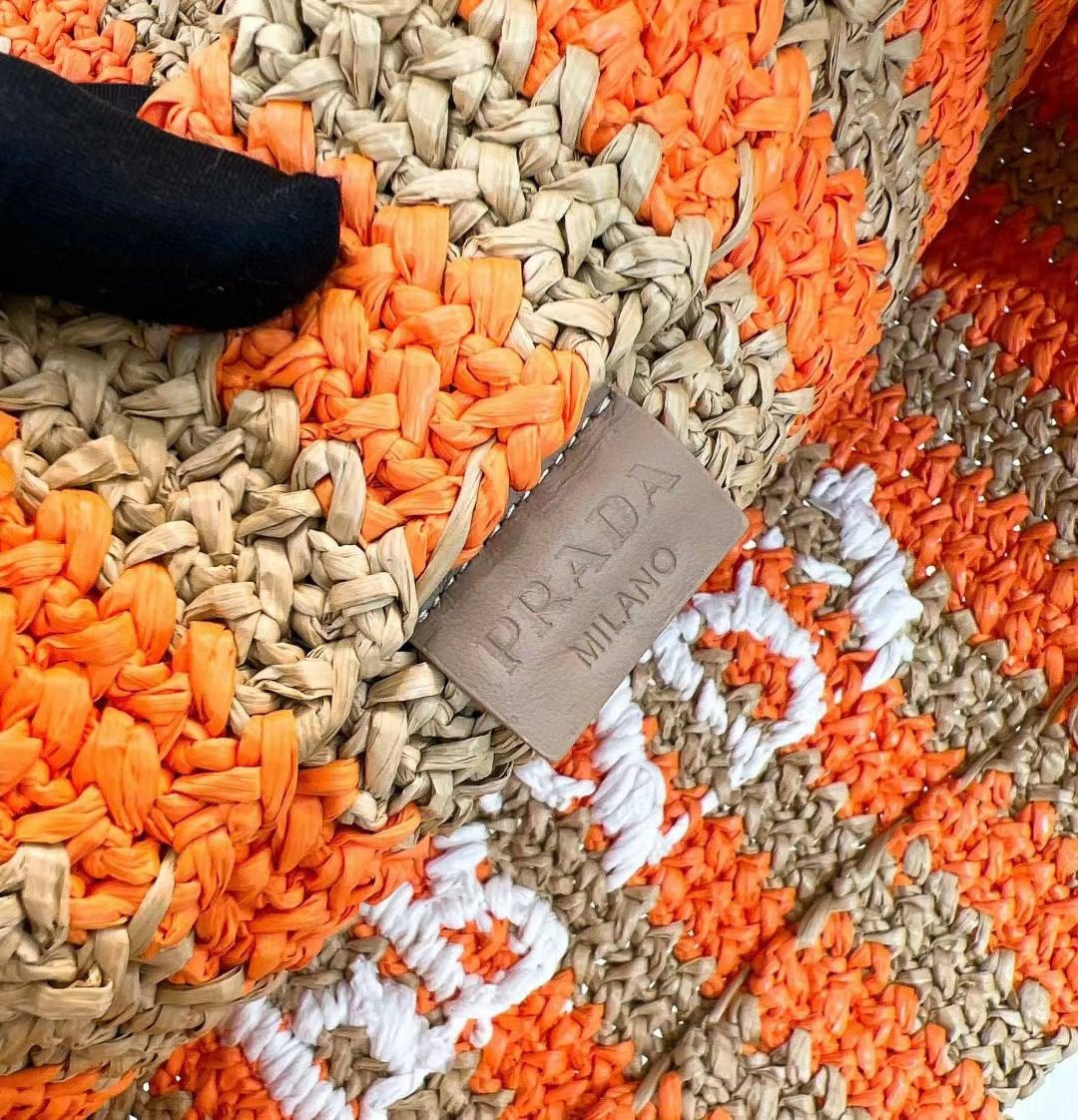 Prada Crochet Tote Bag 1BG392 view 9