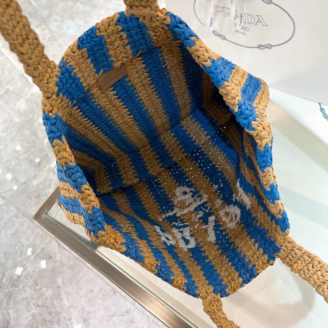 Prada Crochet Tote Bag 1BG392 view 8