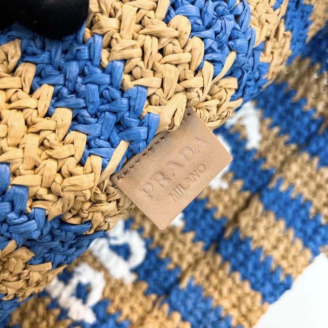 Prada Crochet Tote Bag 1BG392 view 9