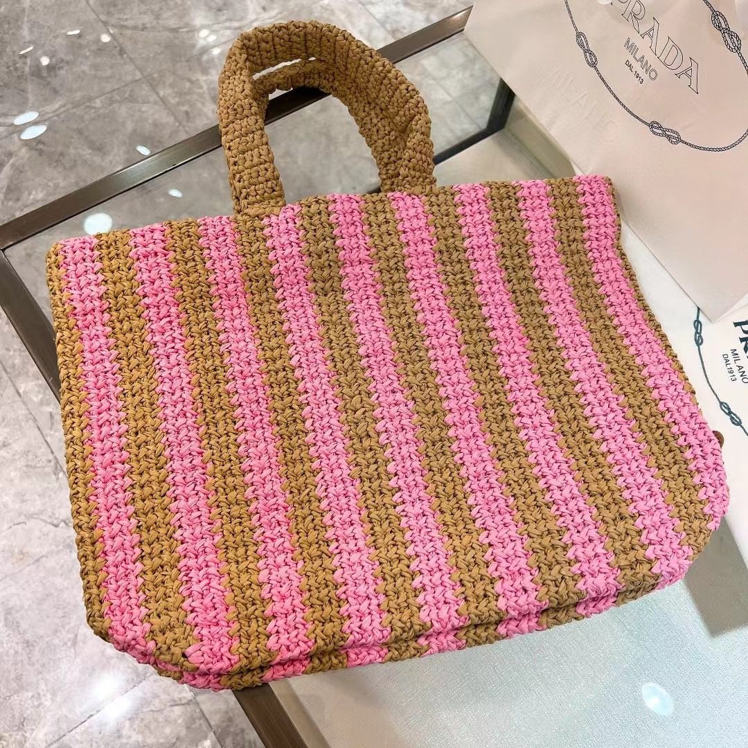 Prada Crochet Tote Bag 1BG392 view 2