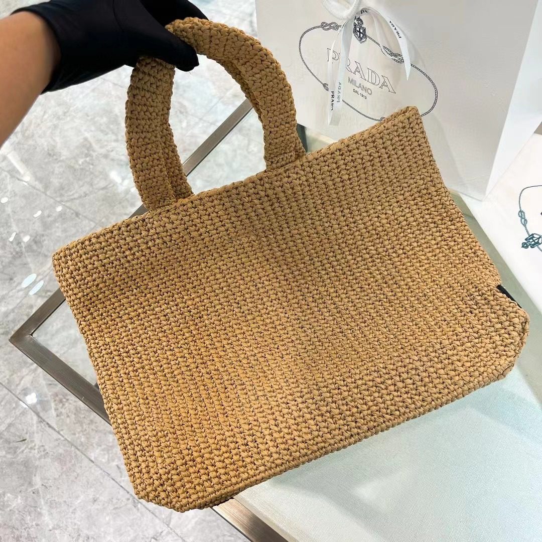 Prada Crochet Tote Bag 1BG392 view 2