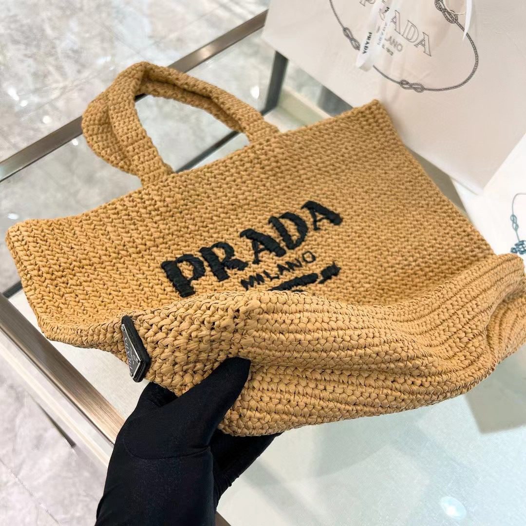 Prada Crochet Tote Bag 1BG392 view 7