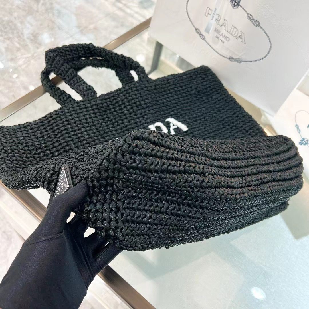 Prada Crochet Tote Bag 1BG392 view 7