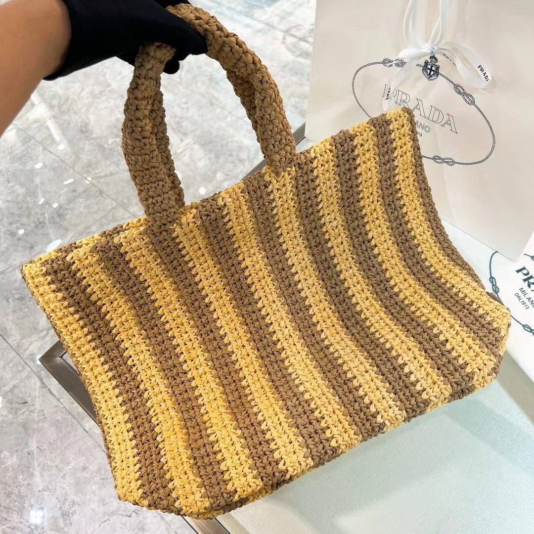 Prada Crochet Tote Bag 1BG392 view 3