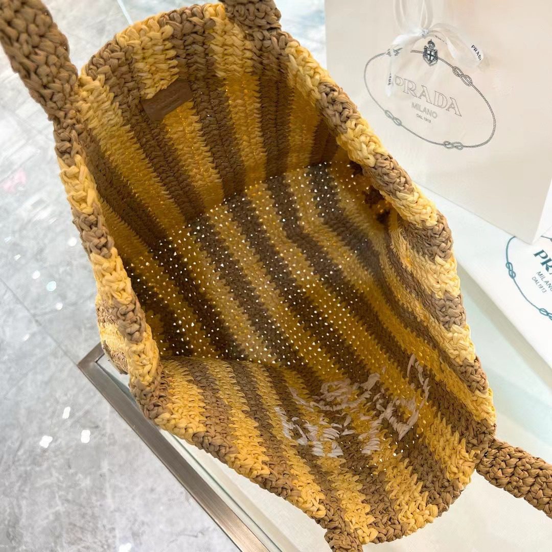 Prada Crochet Tote Bag 1BG392 view 7