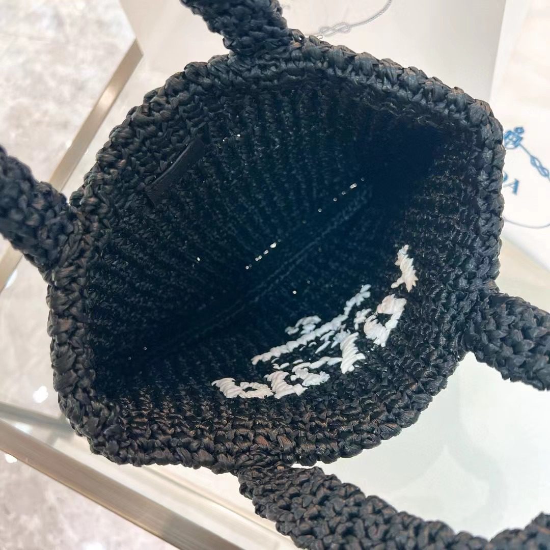 Prada Small Crochet Tote Bag 1BG422 view 8