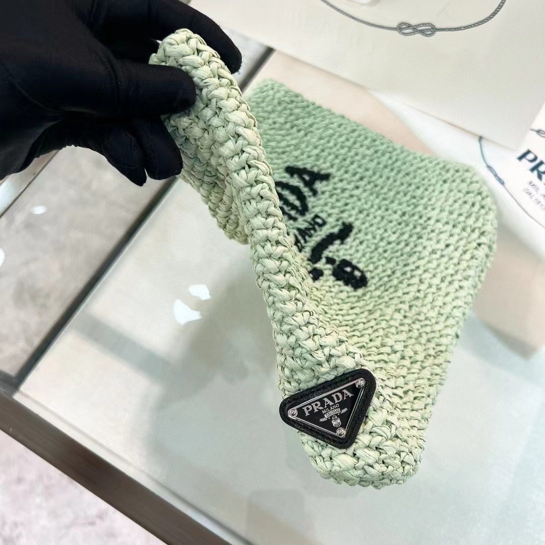 Prada Small Crochet Tote Bag 1BG422 view 4