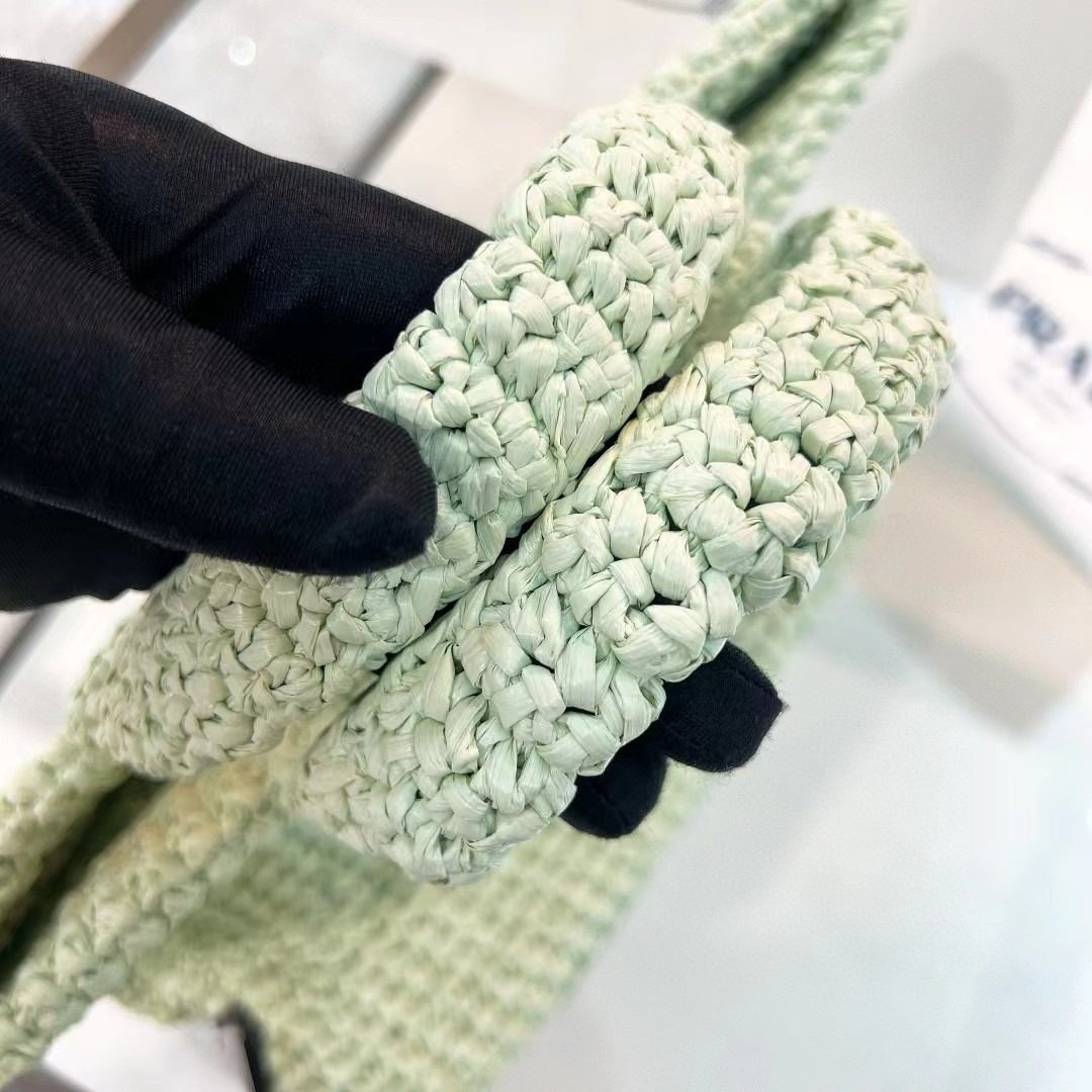Prada Small Crochet Tote Bag 1BG422 view 5
