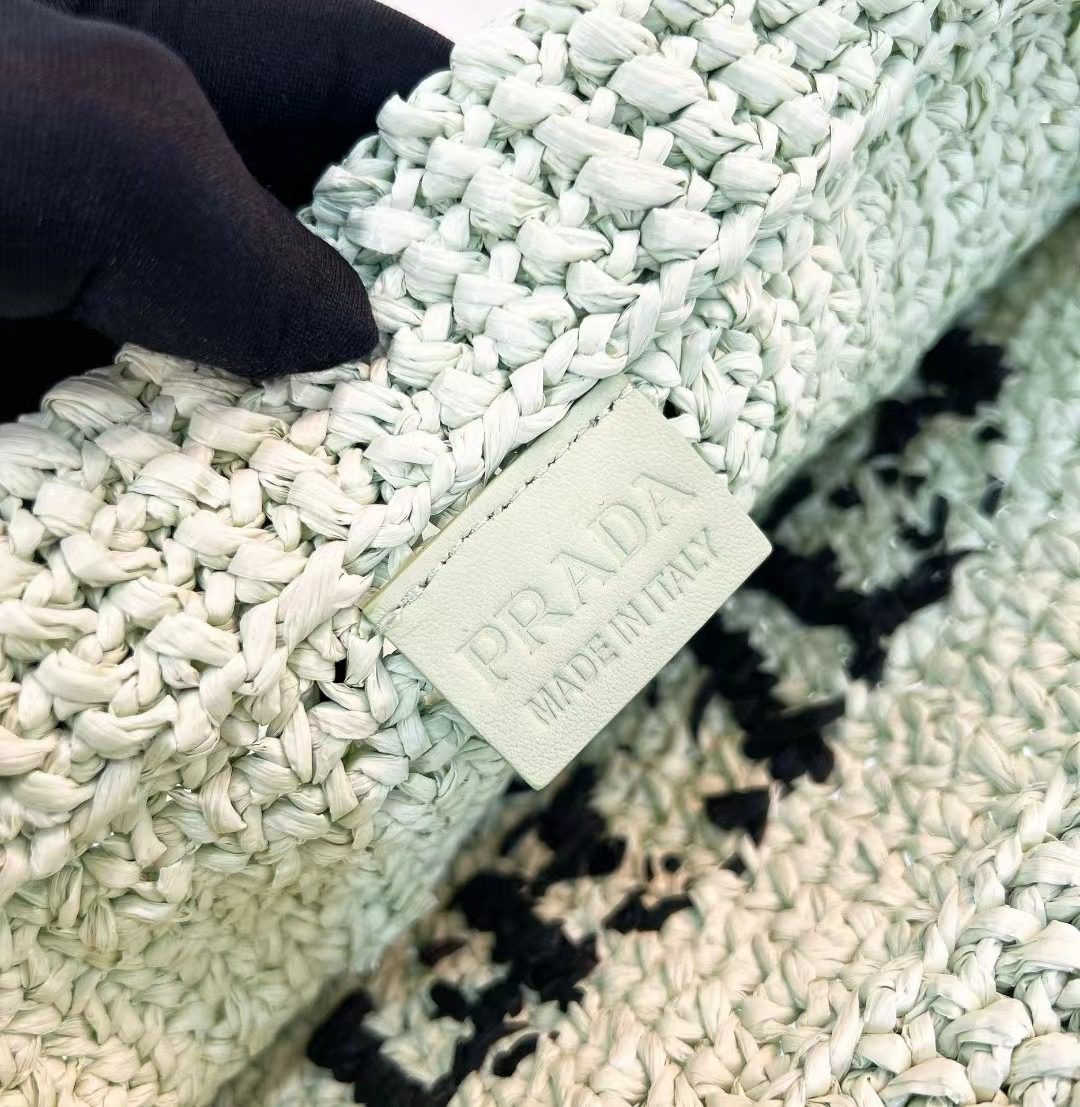 Prada Small Crochet Tote Bag 1BG422 view 9