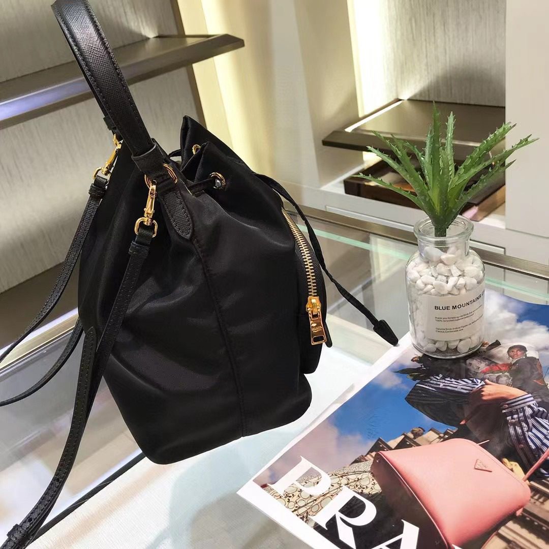 Prada Drawstring Bucket Bag view 3