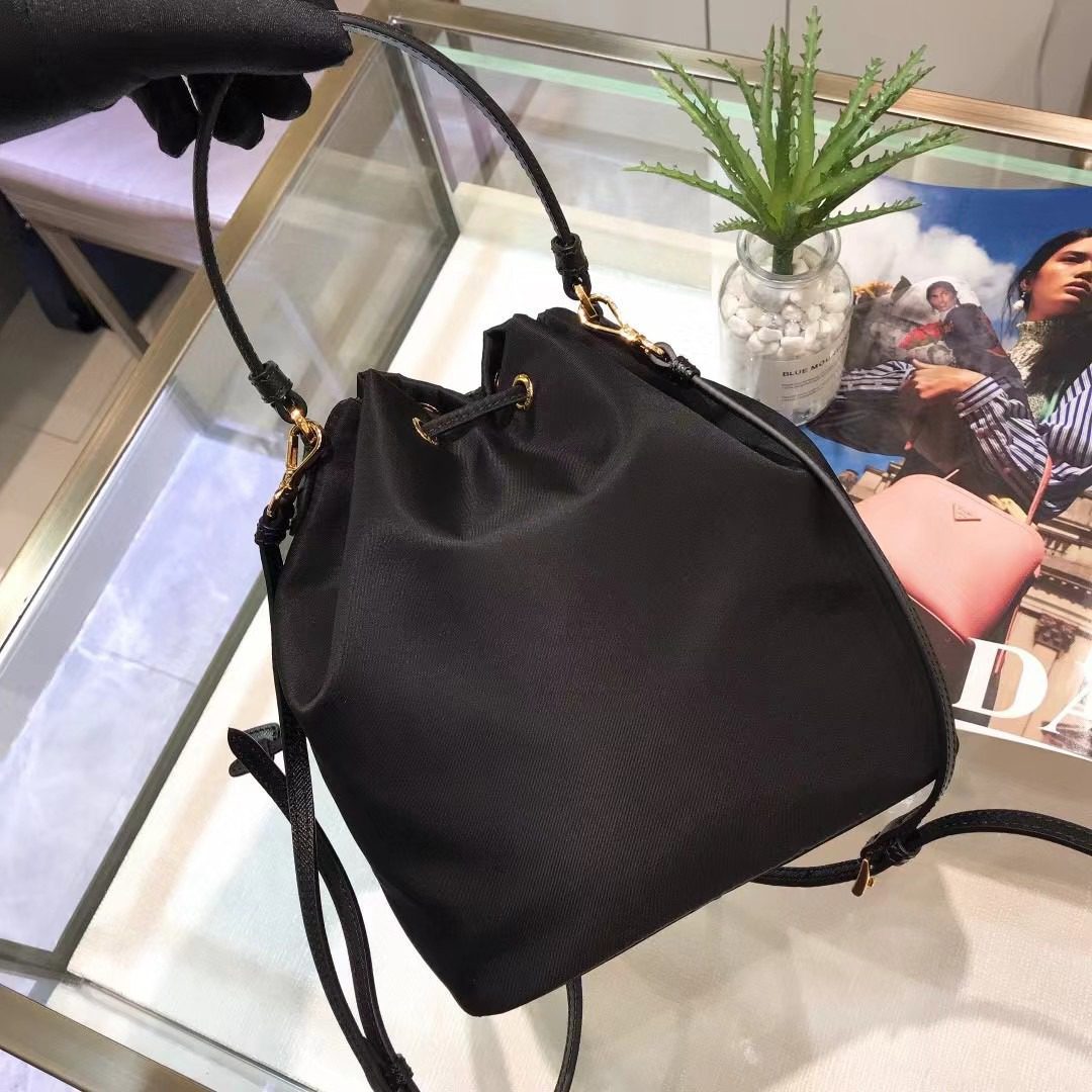 Prada Drawstring Bucket Bag view 5