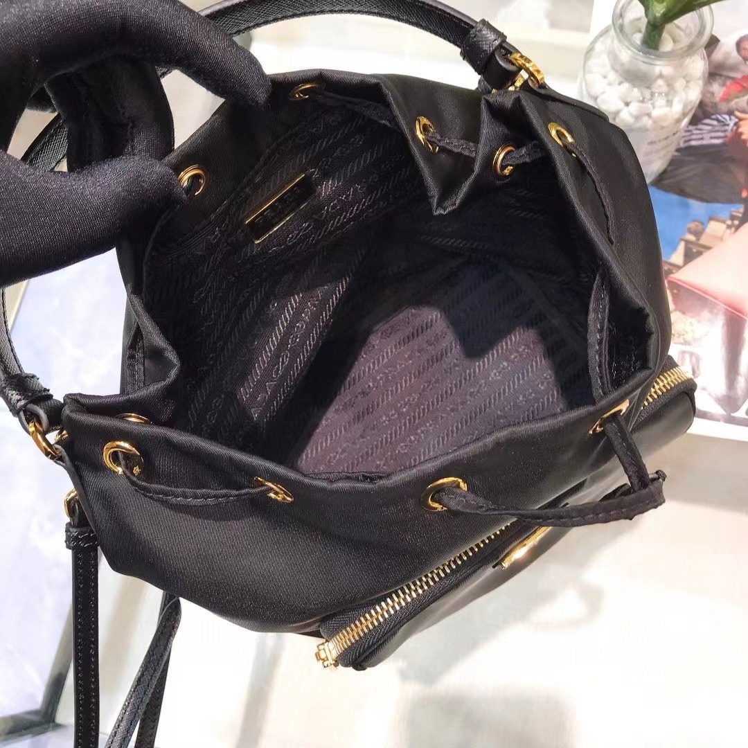 Prada Drawstring Bucket Bag view 8