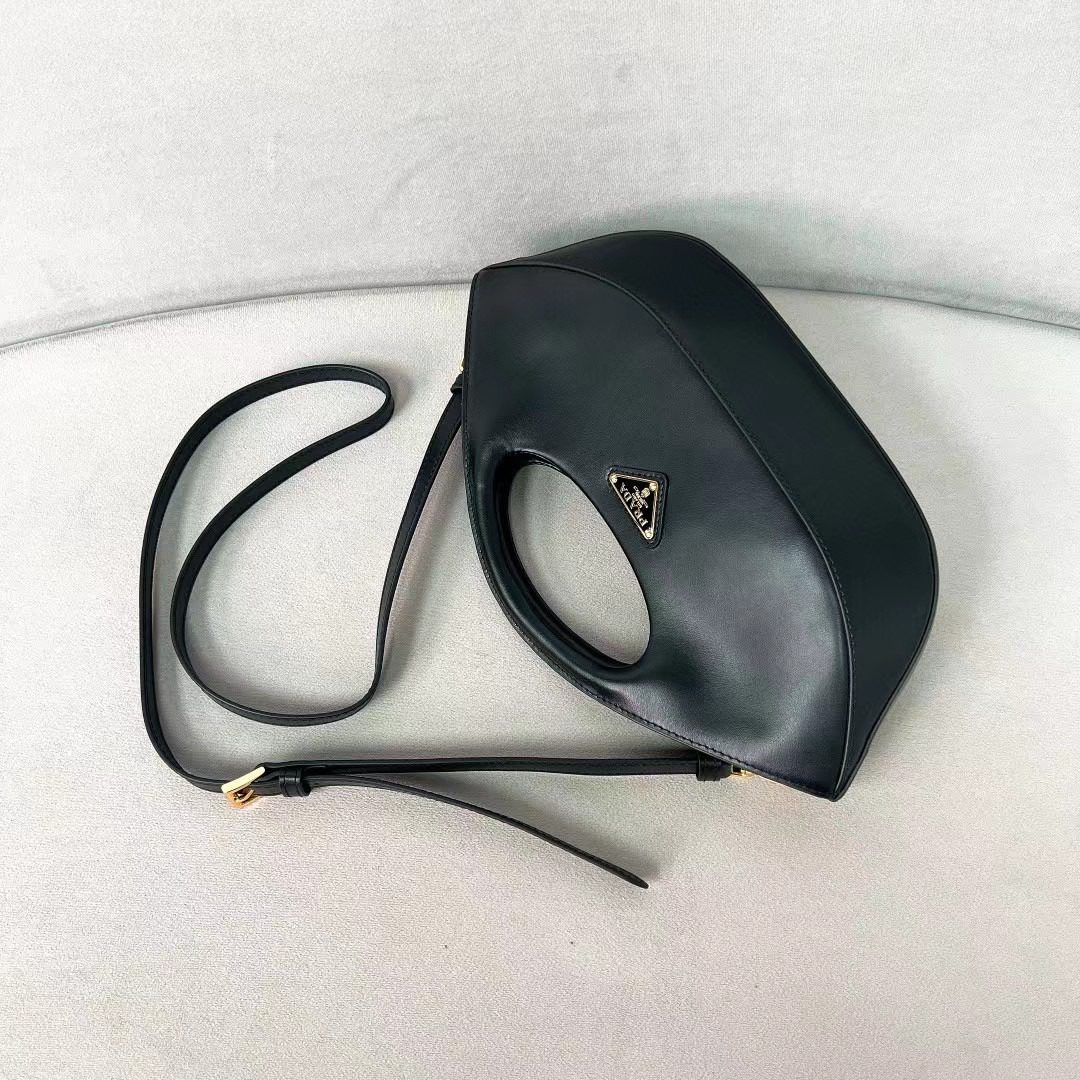 Prada SoftCalf Leather Handbag 1BA421 view 13