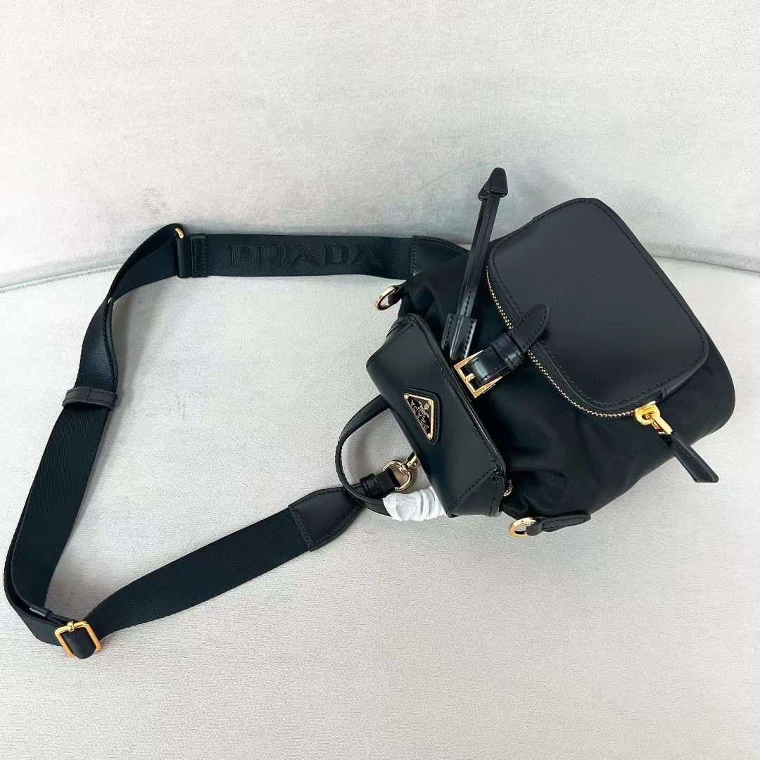 Prada Re-Nylon and Brushed Leather Bag 1BZ075 view 5