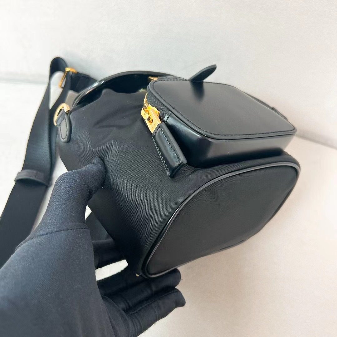Prada Re-Nylon and Brushed Leather Bag 1BZ075 view 7