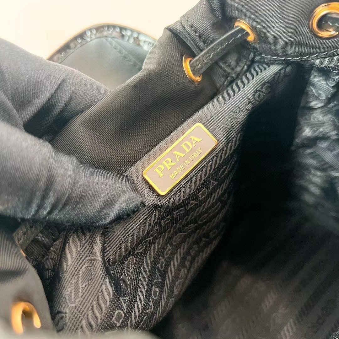 Prada Re-Nylon and Brushed Leather Bag 1BZ075 view 9
