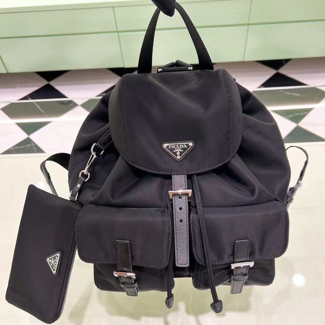 Prada Re-Nylon Backpack with pouch 1BZ811 view 1