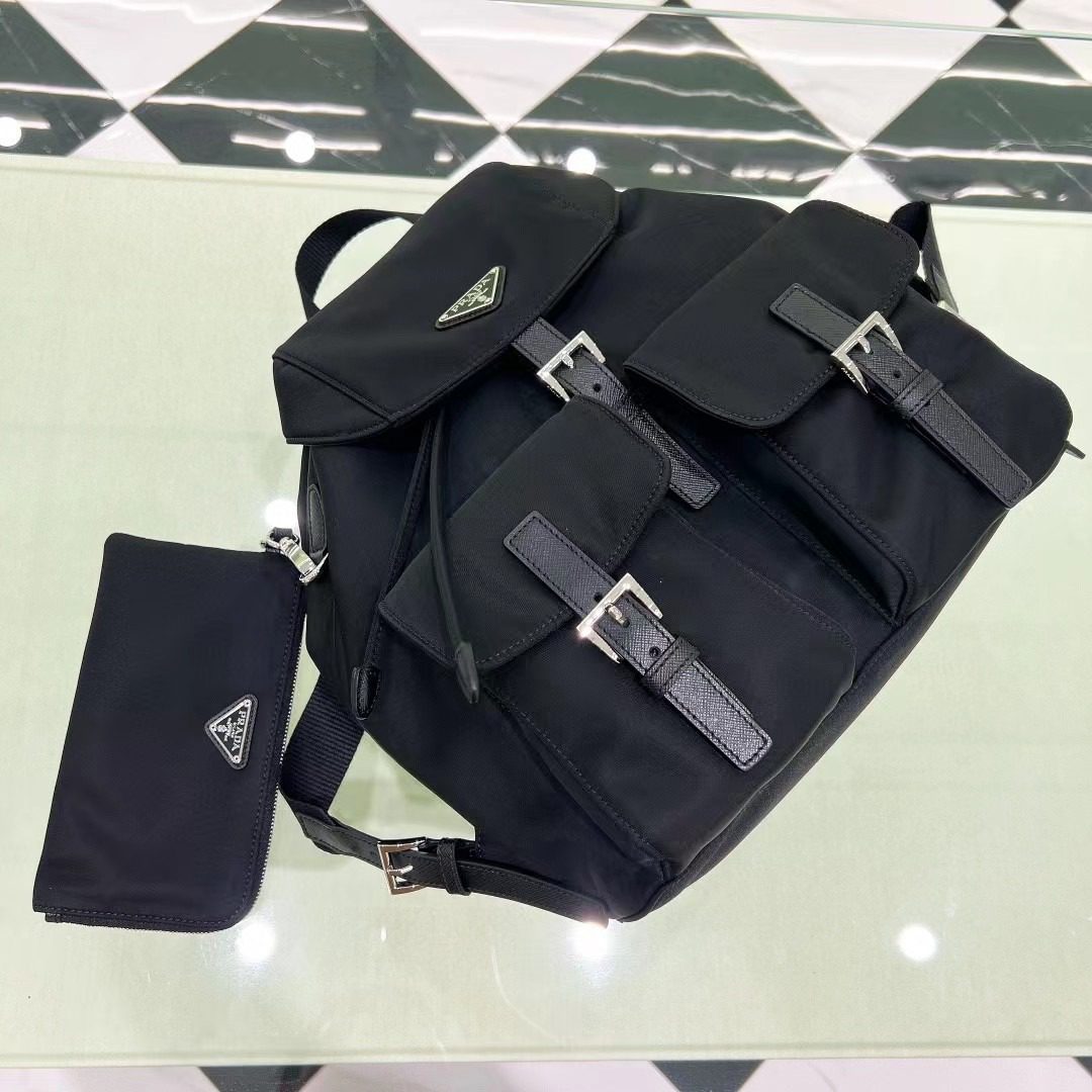 Prada Re-Nylon Backpack with pouch 1BZ811 view 5