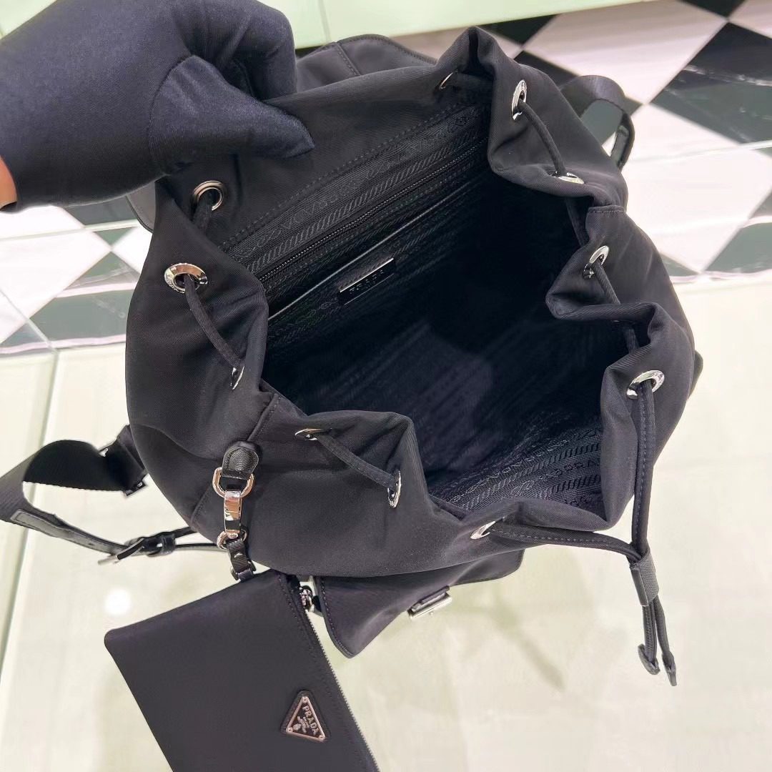 Prada Re-Nylon Backpack with pouch 1BZ811 view 7
