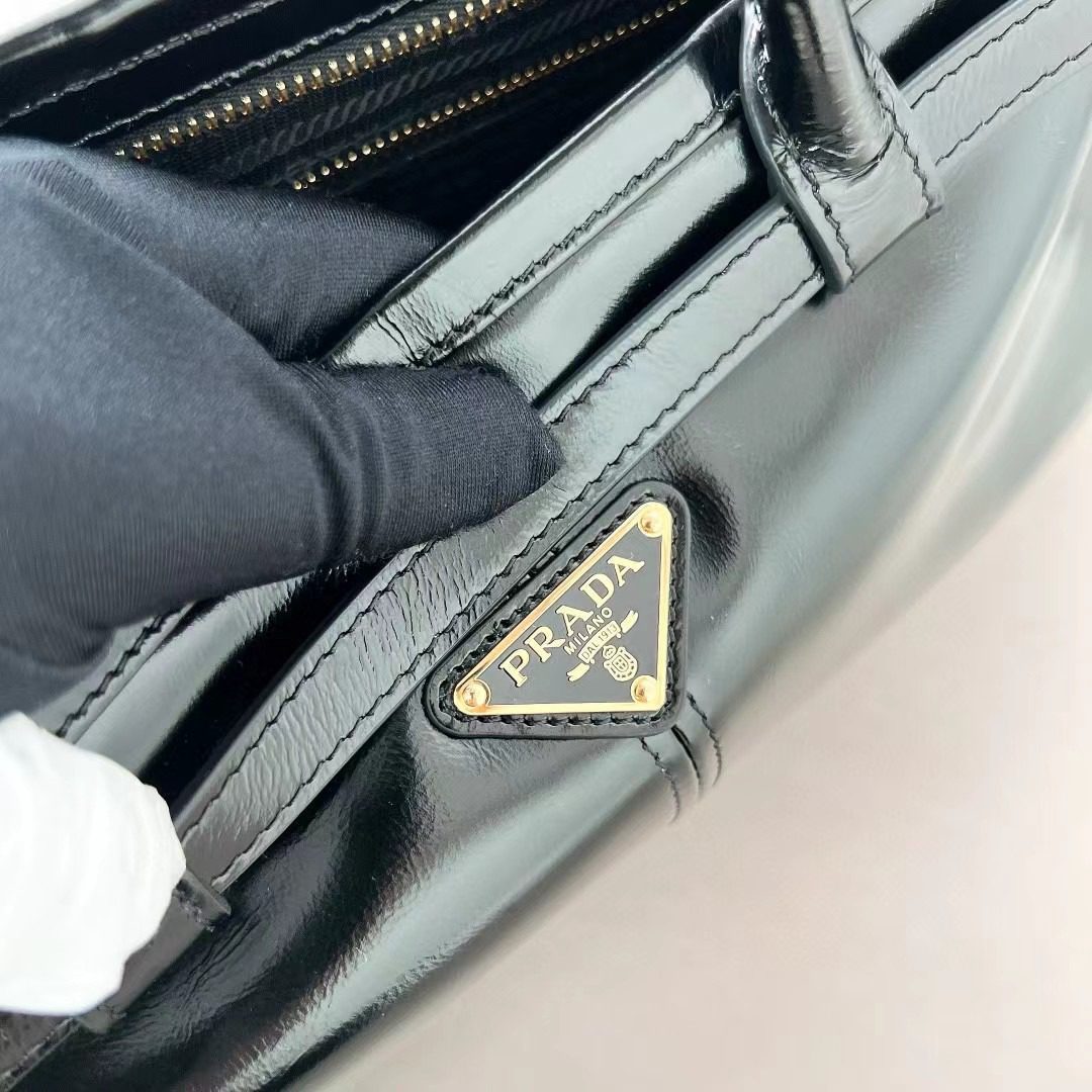 Prada LuxSoft Leather Handbag 1BA433/1BA439 view 10