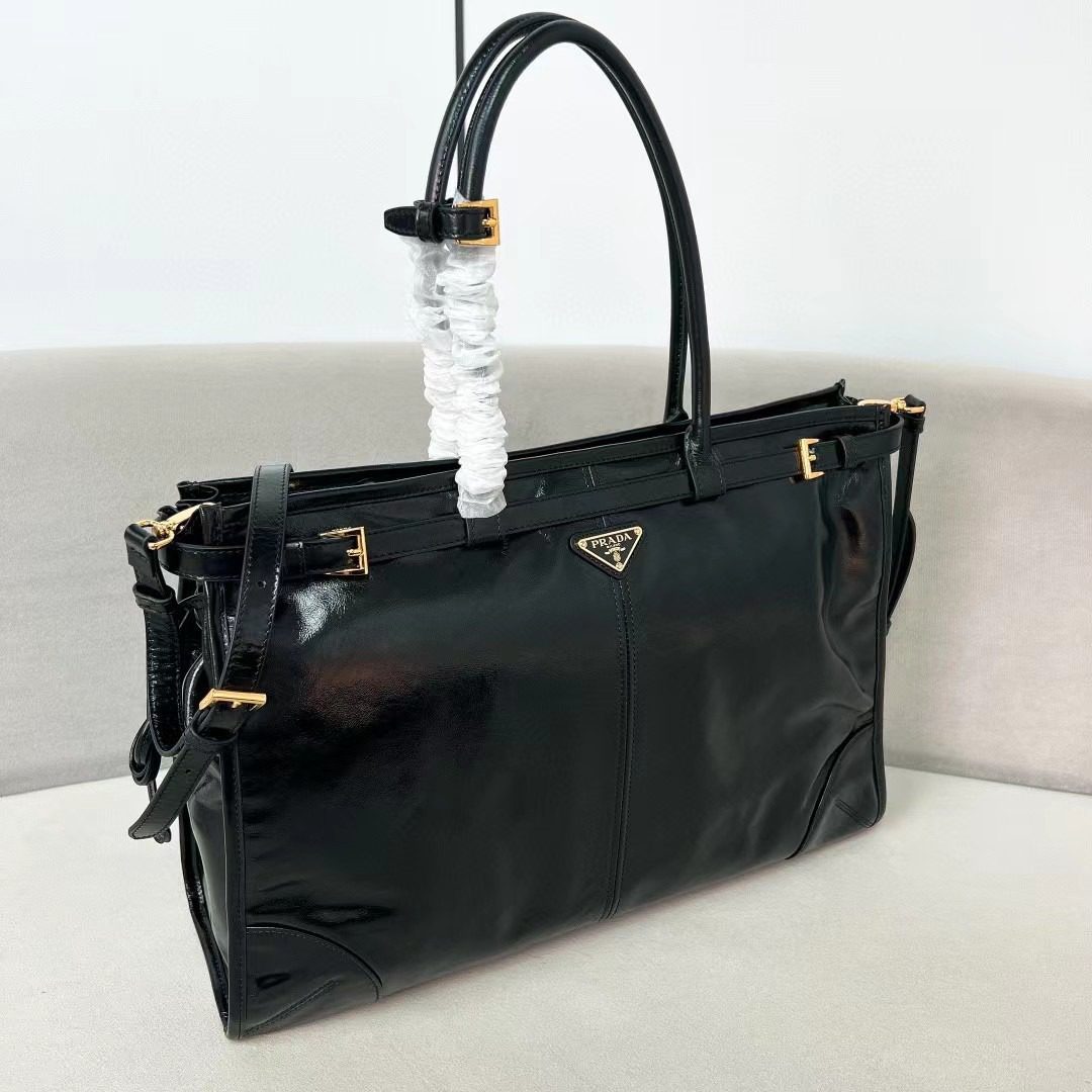Prada LuxSoft Leather Handbag 1BA433/1BA439 view 14