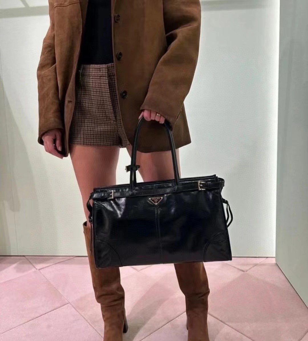 Prada LuxSoft Leather Handbag 1BA433/1BA439 view 20