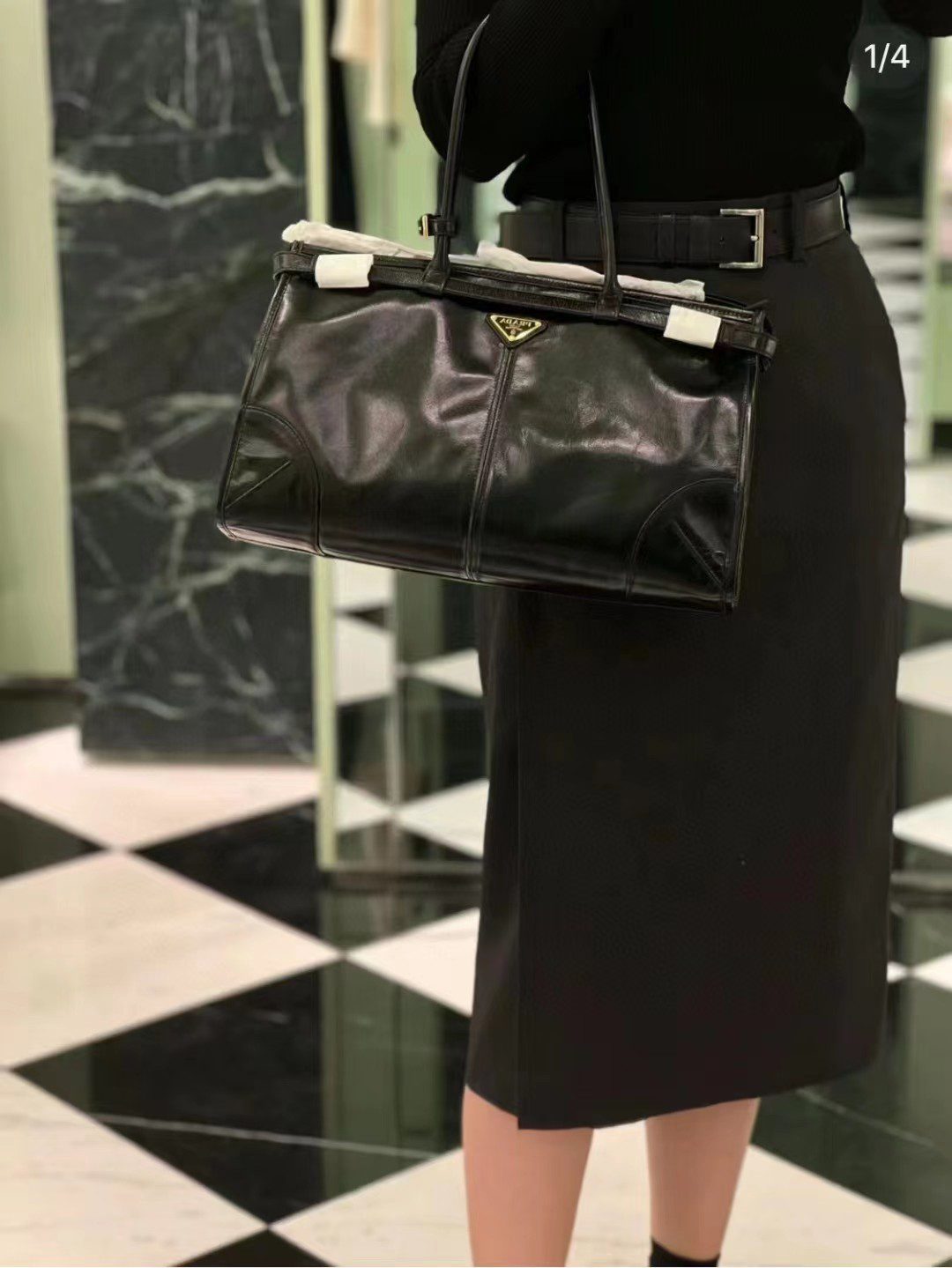 Prada LuxSoft Leather Handbag 1BA433/1BA439 view 21