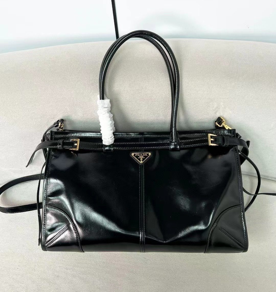 Prada LuxSoft Leather Handbag 1BA433/1BA439 view 3