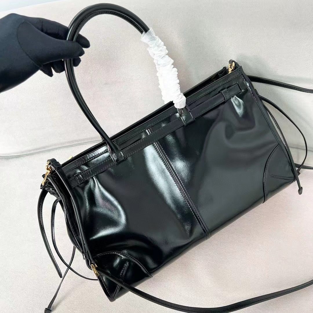 Prada LuxSoft Leather Handbag 1BA433/1BA439 view 4