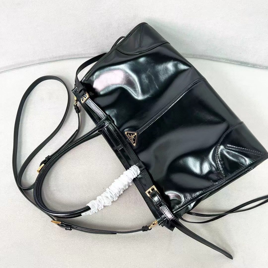 Prada LuxSoft Leather Handbag 1BA433/1BA439 view 6