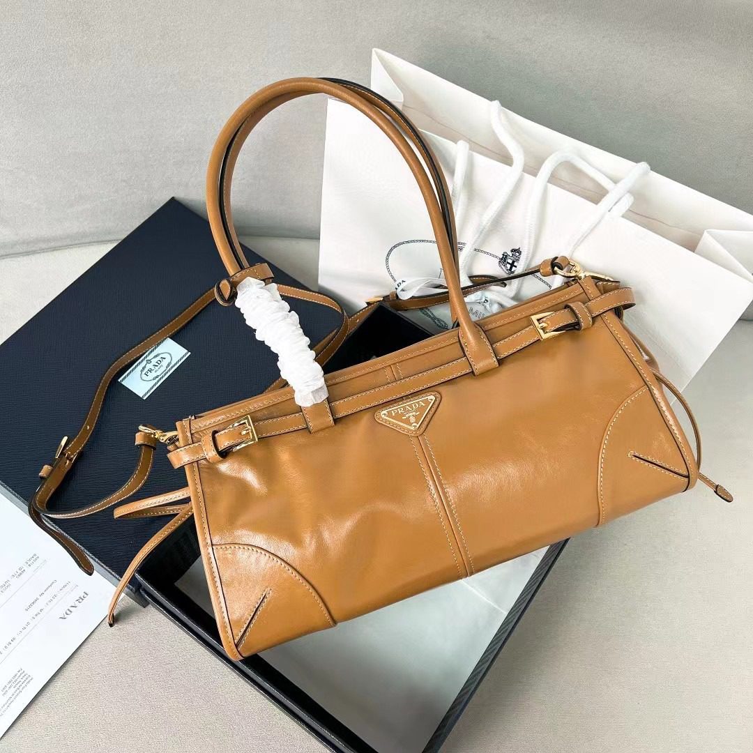 Prada LuxSoft Leather Handbag 1BA426 view 1